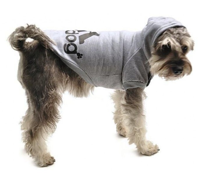 Толстовка Adidog для собак серая, размер XL