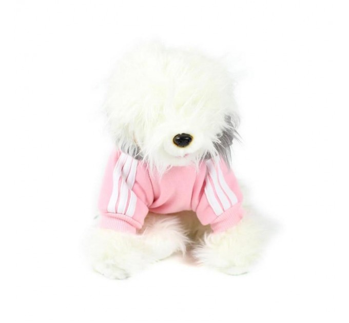 Толстовка Adidog для собак розовая, размер 5XL
