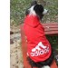Толстовка Adidog для собак красная, размер 3XL
