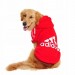 Толстовка Adidog для собак красная, размер XL