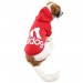 Толстовка Adidog для собак красная, размер 7XL