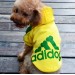 Толстовка Adidog для собак желтая, размер XL