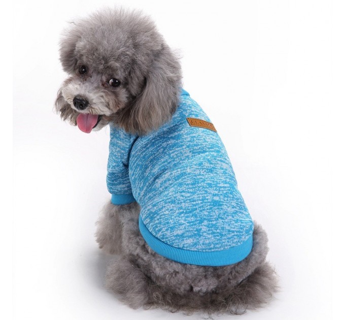 Джемпер для собак «Классик», голубой, размер L