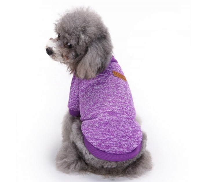 Джемпер для собак «Классик», фиолетовый, размер L