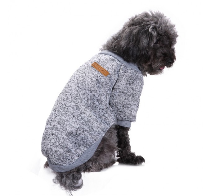 Джемпер для собак «Классик», серый, размер XS