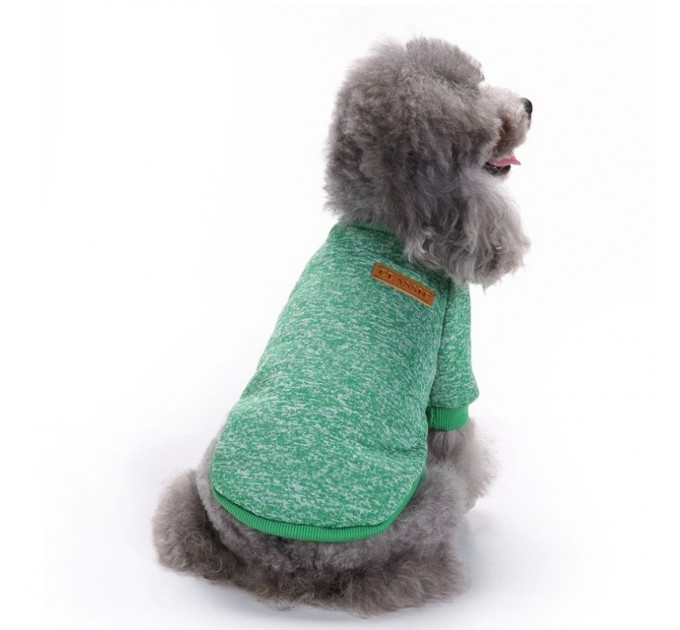 Джемпер для собак «Классик», зеленый, размер 2XL