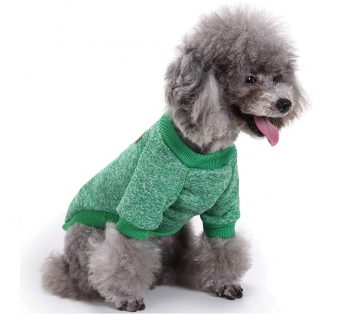 Джемпер для собак «Классик», зеленый, размер L