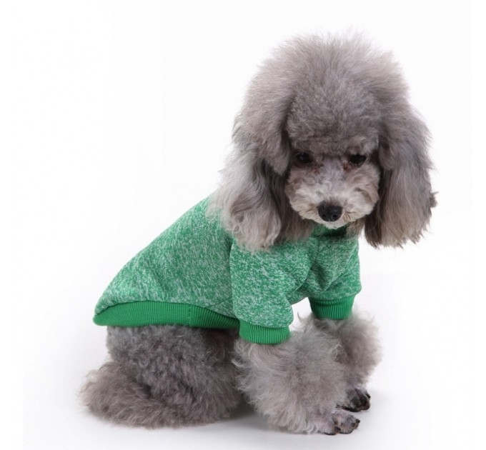 Джемпер для собак «Классик», зеленый, размер S