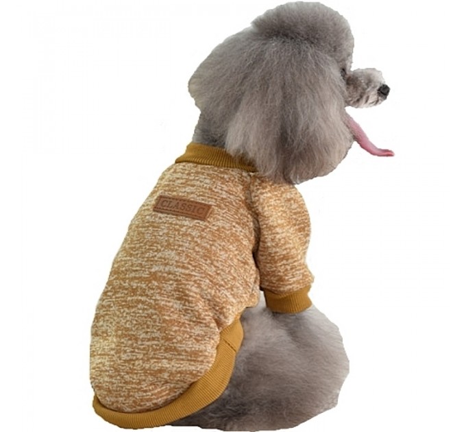 Джемпер для собак «Классик», коричневый, размер L
